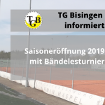 Read more about the article Saisoneröffnung 2019 mit Bändelesturnier